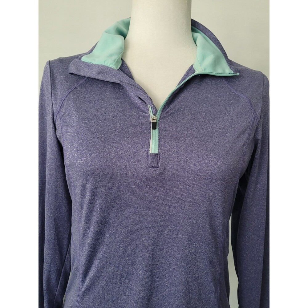 MPG Jacket 1/4 Zip Size Medium Purple Running Pullover Gym Athleisure